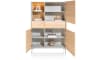 XOOON - Niora - Schrank 120 cm - 3-Tueren + 2-Laden + 1-Niche