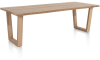 Henders & Hazel - Nyborg - Tisch 230 x 100 cm - Tischplatte mit natürliche Baumkante - V-Fuß Holz