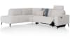 XOOON - Carini - Banken - hoekbank 2,5 zits arm rechts electrisch + ottomane links - Vada Ivory