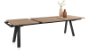 Happy@Home - Zade - uitschuiftafel 200 (+ 80) x 100cm - onderstel gaat mee naar buiten