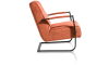 Henders and Hazel - Northon - Natuurlijk - fauteuil met swing-frame metaal zwart