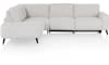 XOOON - Carini - Banken - hoekbank 2,5 zits arm rechts electrisch + ottomane links - Vada Ivory