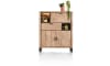 Henders & Hazel - Pavarotti - Highboard 125 cm - 2-Türen + 1-Lade + 1-Klappe + 2-Nischen (+ LED)