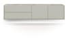 XOOON - Noon - buffet bas 170 cm - 2-portes + 2-tiroirs - plateau en HPL light grey