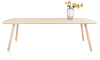 XOOON - Niora - eetkamertafel 270 x 100 cm - rechthoek - houten poot