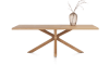 Henders and Hazel - Nyborg - eetkamertafel 230 x 100 cm - rechte zijkant - centrale poot hout