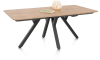 Happy@Home - Perth - Natuurlijk - uitschuiftafel 200 (+ 80 cm.) x 100 cm - uitschuif uiteinde