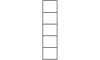XOOON - Modulo - Minimalistisch design - basisrek 45 cm - 5 nivo&#39;s hoog - 2 staanders