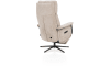 Henders & Hazel - Stelvio - fauteuil relax -électrique + Batterie -pied graphite -appui-tête électrique -Enzo champagne