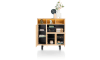 Henders & Hazel - Homestead - armoire 125 cm - 3-portes + 1-porte rabattante + 3-niches (+ LED)