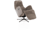 Henders & Hazel - Felino - fauteuil relax-électrique - appui-tête manuel - pied graphite - Livigno brun/Oregon lava