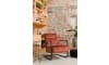 Henders and Hazel - Northon - Natuurlijk - fauteuil met swing-frame metaal zwart