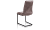 Henders & Hazel - Milan Leder - Industriel - chaise - pied noir traineau carre