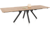 Happy@Home - Perth - Natuurlijk - uitschuiftafel 200 (+ 80 cm.) x 100 cm - uitschuif uiteinde