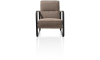Happy@Home - Barletta - Industrieel - fauteuil - zwart frame