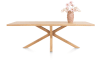 Henders & Hazel - Nyborg - Tisch 230 x 100 cm - Tischplatte mit natürliche Baumkante - Mittelfuß Holz