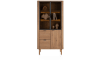 Happy@Home - Zade - vitrine 2-glasdeuren + 1-deur + 2-laden (+LED)