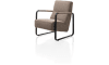 Happy@Home - Barletta - Industrieel - fauteuil - zwart frame