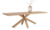 Henders and Hazel - Nyborg - eetkamertafel 230 x 100 cm - rechte zijkant - centrale poot hout