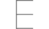 XOOON - Modulo - Design minimaliste - etagere extension 45 cm - 2 niveaux - 1 support