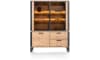 Happy@Home - Perth - Natuurlijk - buffet 150 cm - 2-glasdeuren + 1-deur + 2-laden (+ LED)