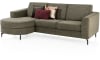 Henders and Hazel - Alcona - Banken - 3-zits inclusief longchair rond - links (2-armen) - Vada mosgroen