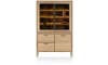 Henders & Hazel - Nystead - vaisselier 140 cm. - 1-porte + 2-portes verres + 2-tiroirs (+ LED)