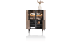 XOOON - Aramon - Schrank 125 cm. - 2-Türen + 2-Glastüren (+ LED)
