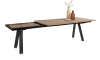 Happy@Home - Zade - uitschuiftafel 200 (+ 80) x 100cm - onderstel gaat mee naar buiten