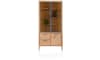 Henders & Hazel - Nystead - vitrine 100 cm. - 2-portes de verres + 1-tiroirs + 1-niche (+ LED)
