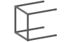 XOOON - Modulo - Minimalistisch design - aanbouwrek 45 cm - 1 nivo hoog - 1 staander