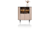 XOOON - Aramon - Schrank 125 cm. - 2-Türen + 2-Glastüren (+ LED)