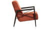 Henders and Hazel - Northon - Natuurlijk - fauteuil met houten arm vintage clay / white / black
