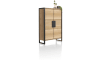 H&H - Metaluxe - Industriel - armoire 110 cm - 2-portes avec metal