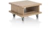 H&H - Delmonte - table d&#39;appoint 60 x 60 cm + 1-niche (+ roues )