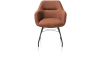 XOOON - Liv - design Scandinave - fauteuil - cadre off black + 4 pieds + poignee - tissu Ponti