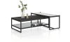 XOOON - Modali - Skandinavisches Design - Couchtisch 100 x 38 cm - Glas - hoch