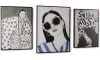 Henders and Hazel - Coco Maison - Fashionista set van 3 prints 60x80cm