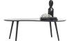 COCOmaison - Coco Maison - Industrieel - Capri salontafel kidney ca. 65 x 122 cm. - zwart