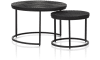 H&H - Coco Maison - Shar jeu de 2 tables basse H39+32cm