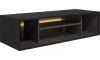 XOOON - Elements - Minimalistisches Design - Box 30 x 120 cm. + Regal - lackiert - zum aufhängen + 4-Nischen + Led