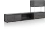 XOOON - Modulo - Design minimaliste - cloison tv 270cm - bas - 1 niveau + 3 niveaux
