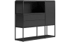 XOOON - Modulo - Design minimaliste - highboard 135 cm - 1-porte + 2-tiroirs - 3 niveaux