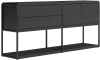 XOOON - Modulo - Design minimaliste - buffet 180 cm - 2-portes + 2-tiroirs - 2 niveaux