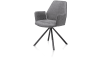 XOOON - Kane - Industriel - fauteuil - revetement poudre noir - Kibo - systeme rotatif