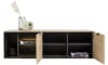 XOOON - Elements - Design minimaliste - lowboard 150 cm. - a suspendre + 2-portes + 3-niches + led