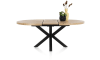 H&H - Metalox - Industriel - table extensible ronde 150 (+ 40) x 130 cm