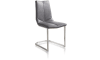 XOOON - Artella - design Scandinave - chaise - pied inox traineau - Pala anthracite