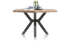H&H - Quebec - Pur - table 150 x 130 cm - pieds en metal