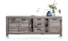 Henders & Hazel - Maitre - Industrie - Sideboard 240 cm - 3-Türen + 3-Laden + 4-Nischen (+ LED-SPOT)